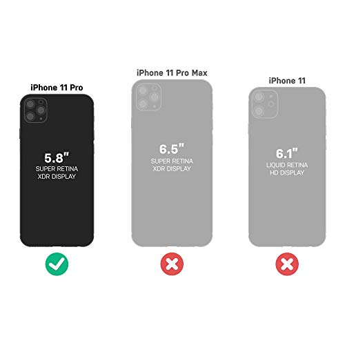 LifeProof Wallet Case - Funda Anti Caídas con tapa trasera para Apple iPhone 11 Pro, gris