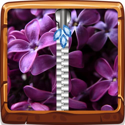 Lilac Zipper Lock Screen