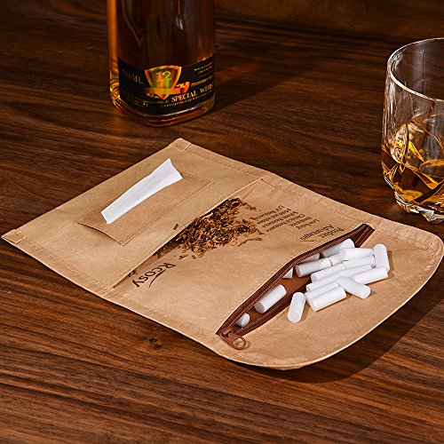 Lilily_store Estuche para Tabaco - Calidad Bolsa de Tabaco del único Papel de Tyvek con increíblemente Anti-Rasgado y característica Impermeable, Caja Unisex del Tabaco para el Uso Diario