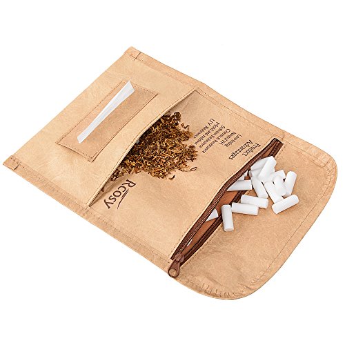 Lilily_store Estuche para Tabaco - Calidad Bolsa de Tabaco del único Papel de Tyvek con increíblemente Anti-Rasgado y característica Impermeable, Caja Unisex del Tabaco para el Uso Diario
