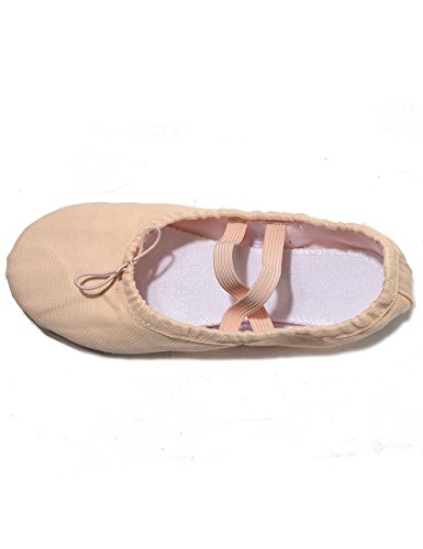 Lily's Locker- Zapatillas de Ballet clásico de Suela Partida Zapatillas Media Punta de Ballet Danza para Niña y Adultos(31, Rosa Claro)