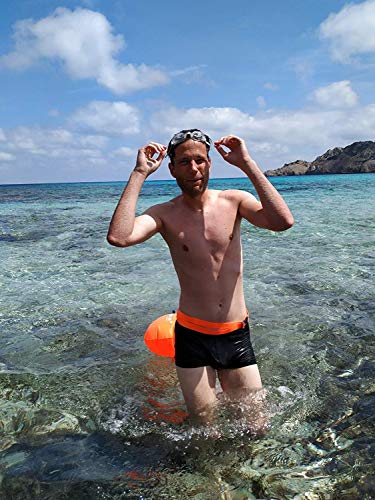 LimitlessXme Boya De Natacion con Bolsa Seca Plus Bolsillo Impermeable Celular. Visibilidad y Seguridad al Nadar en el mar y en el Lago.