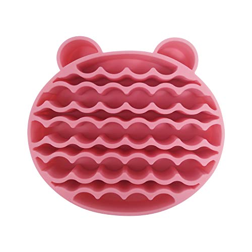 Limpiador de Pinceles Maquillaje de silicona Esponja para Eliminar Brochas de Maquillaje Color, soporte de secado del cepillo