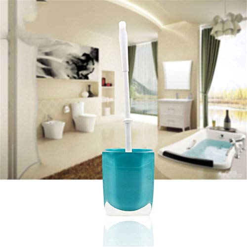 Limpieza de inodoros YYONGAO Toilet Bowl Cepillo de dientes Cepillo Y Holder, inodoro de limpieza del sistema de fregado Con Wand, debajo del borde del cepillo del labio Y Almacenamiento Carrito for e