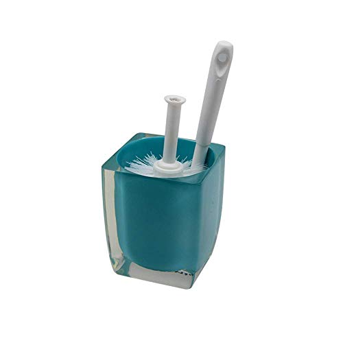 Limpieza de inodoros YYONGAO Toilet Bowl Cepillo de dientes Cepillo Y Holder, inodoro de limpieza del sistema de fregado Con Wand, debajo del borde del cepillo del labio Y Almacenamiento Carrito for e