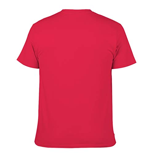 Lind88 - Camisetas de algodón con fórmula química para hombre - Science Summer Casual Top Wear Rojo Rojo1 L