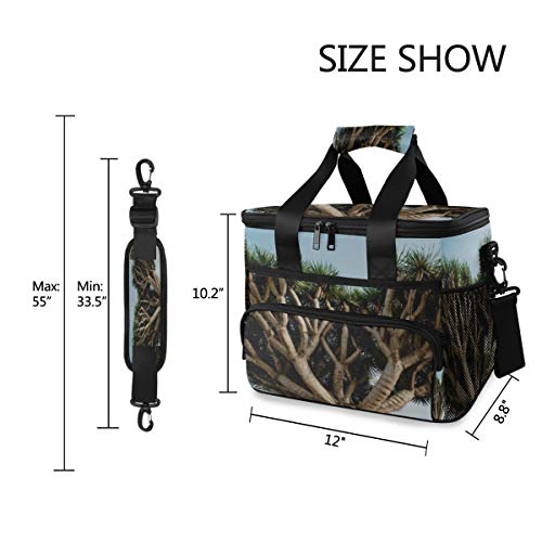 LINPM Cooler Bag, Dragon Tree Tenerife Biggest Dracaena Spain 15l Bolsa de Almuerzo aislada Grande Enfriador de Picnic, Enfriador de Camping