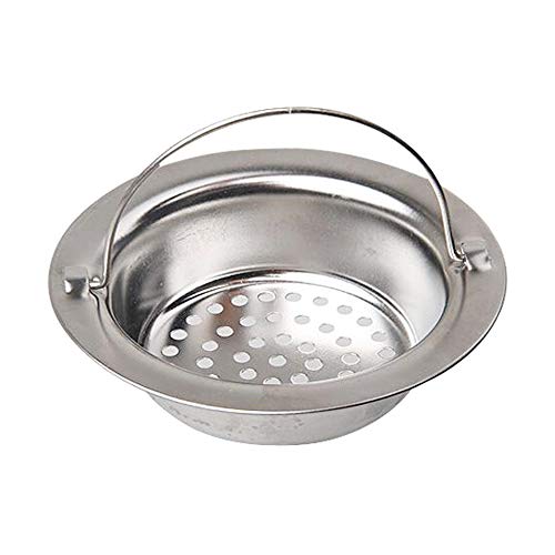 LINVINC Filtro Fregadero de Cocina - Filtro de Fregadero de Acero Inoxidable Protectores Alcantarillado de Baño Filtro Pelo para la Ducha Drenaje de Cocina, 11 * 2.8 * 7.8cm (1 Piezas)