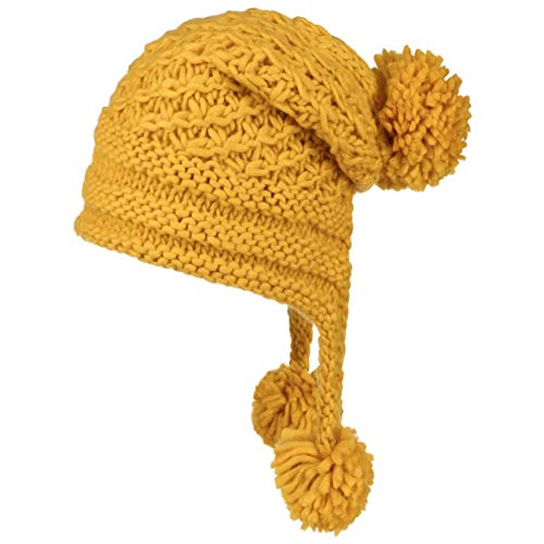 Lipodo Inca Gorro pompón Mujer/Hombre - Gorro Caliente en Estilo Extragrande de Moda - Gorro Inca Otoño/Invierno - Gorro Mullido de Invierno con Pompones - Gorro de Punto Talla única 53-57