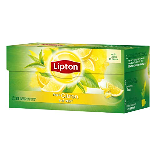 Lipton Thé Vert Citron 25 Sachets