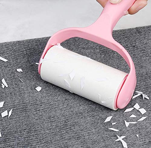 liuer 12PCS Rodillo de Pelusa Quitapelusas con Recambios Lint Roller Quitapelusas de Adhesivo Manual Removedor de Polvo pegajoso Recolector Pelo Cepillo Limpiador del Polvo para Ropa Caspa
