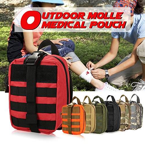 Lixada Molle Médico Bolsa Botiquín de Primeros Auxilios Supervivencia Emergencia para Hogar Camping Caza
