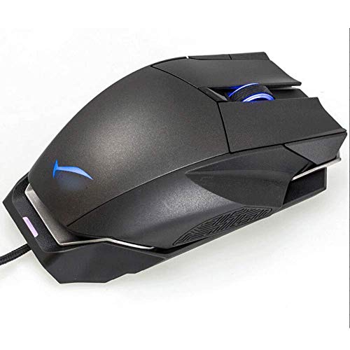 LIYANG Ratón para juegos (8200 DPI, 12 botones programables) USB Profesional con cable, cómodo ratón de tamaño completo RGB Colorido, DPI, Plug And Play, juego perfecto.