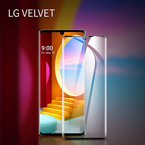 LJSM Funda para LG Velvet + Protector de Pantalla Vidrio Templado Película Protectora - Transparente Carcasa Silicona TPU Suave Caso Case para LG Velvet (6.8")