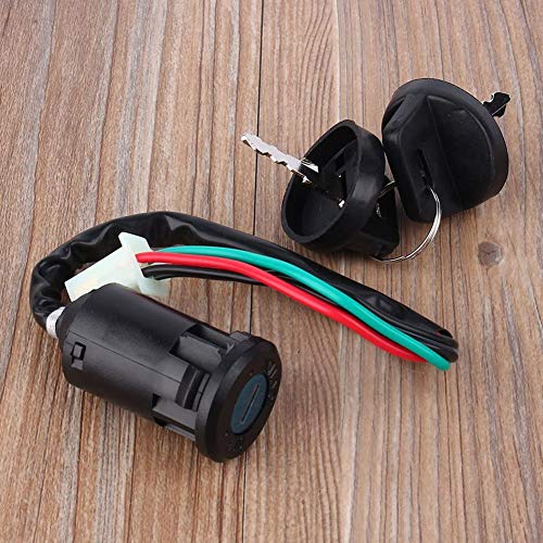 Llave de Bloqueo de la Puerta eléctrica Impermeable del Interruptor de Encendido de Arranque de 4 Pines Universal para Fuera de Carretera Motocicleta ATV