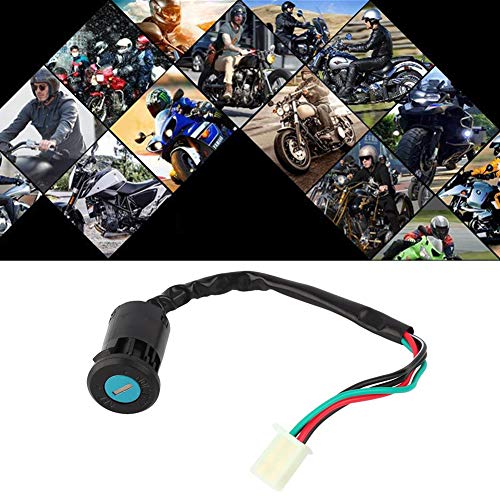 Llave de Bloqueo de la Puerta eléctrica Impermeable del Interruptor de Encendido de Arranque de 4 Pines Universal para Fuera de Carretera Motocicleta ATV