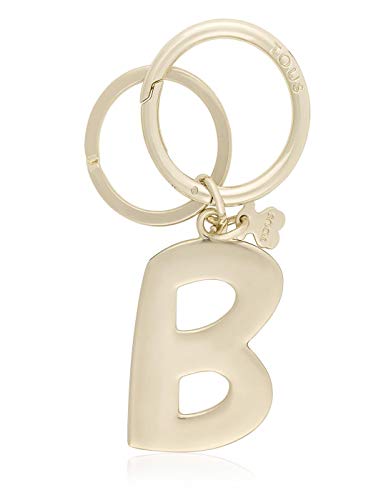 Llavero Colgante Touscedario Letra B Dorado