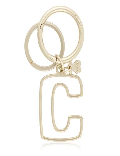 Llavero Colgante Touscedario Letra C Dorado