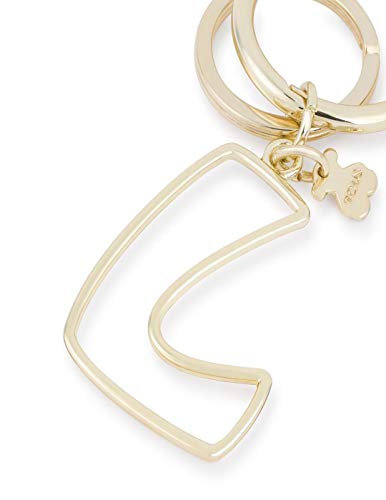 Llavero Colgante Touscedario Letra L Dorado. Medidas: 8,30x3,60 cm