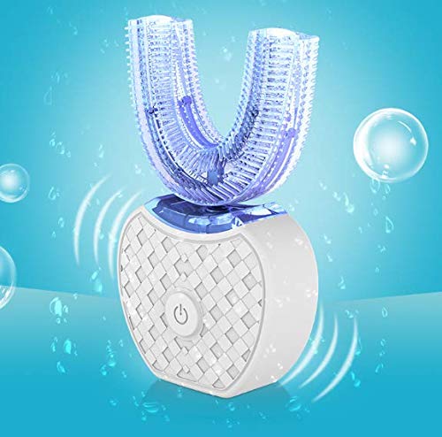 LLDKA Cepillo de Dientes eléctrico 360 ultrasónica Impermeable función de Almacenamiento automático de Carga inalámbrica Totalmente automático,Negro