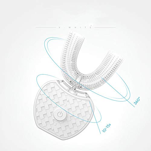 LLDKA Cepillo de Dientes eléctrico 360 ultrasónica Impermeable función de Almacenamiento automático de Carga inalámbrica Totalmente automático,Negro