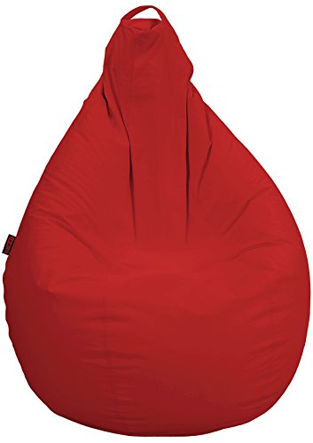 loconfort-Puff DE Pera L/XL 25 Colores, Envio 24/48 Horas, Fabricado EN ESPAÑA. 3 AÑOS DE Garantia, (85X85X135) Poli Piel Verde Manzana (XL Adulto, Rojo)