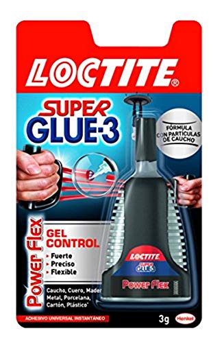 Loctite Super Glue-3 Power Flex formato gel control, adhesivo instantáneo, 3gr