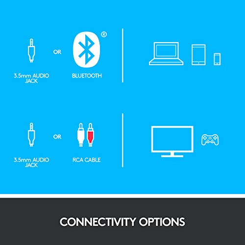 Logitech Z607 5.1 Sistema de Altavoces Buetooth con Sonido Surround 5.1, 160W de Pico, Graves Potentes, Entradas de 3.5 mm/RCA, USB, Tarjeta SD, Mando, Enchufe EU, PC/TV/Smartphone/Tablet