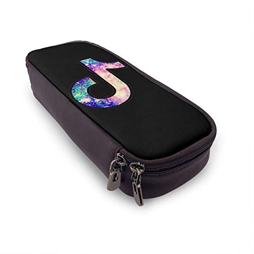 Logo TIK Tok - Estuche de piel sintética con cremallera para estudiantes