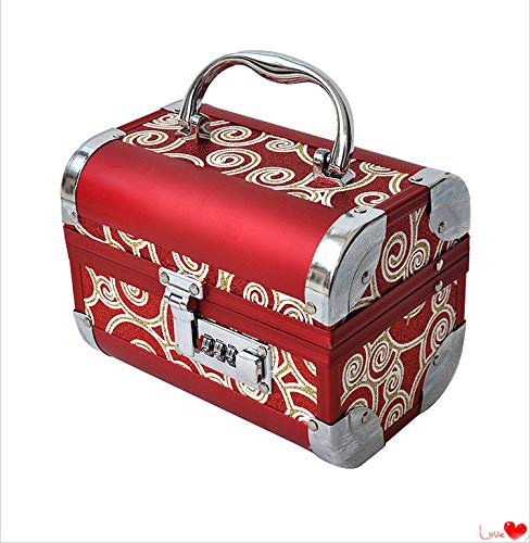 longchang Collar aretes Caja aretes aretes Pendientes joyero de Mano joyería de cosméticos Femenina una Caja de Almacenamiento, Trompeta