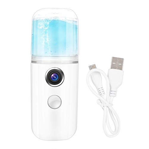 Longzhou Rociador de Niebla Humectante Facial, USB Portátil de 30 ml Nano Mist Spray Atomization Mister Face Hidratante