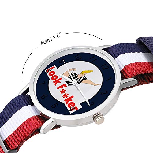Look Fcker Johnny Bravo - Reloj de pulsera trenzado, diseño de zapatería