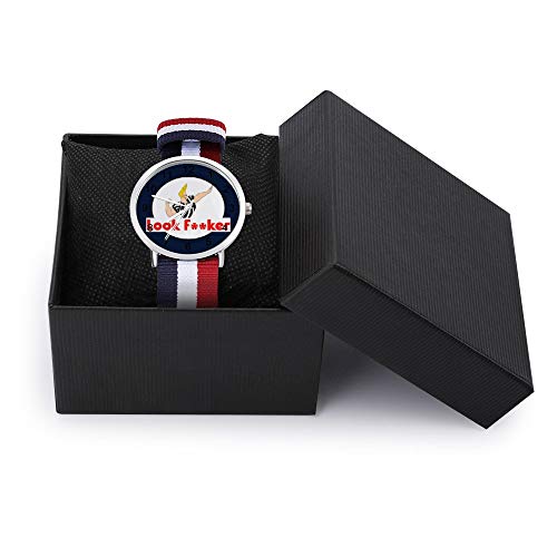 Look Fcker Johnny Bravo - Reloj de pulsera trenzado, diseño de zapatería