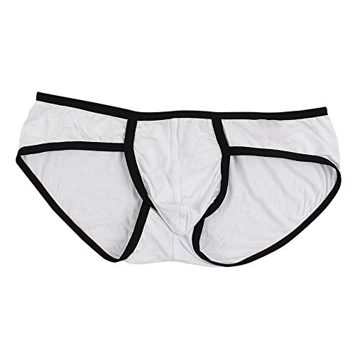 LOPILY Shorts Bolsa de los Calzoncillos Ropa Interior de Malla Cadera Transpirable de Moda para Hombre Los Hombres de la Ropa Interior Letra Impresa Calzoncillos del Boxeador (Blanco,S)