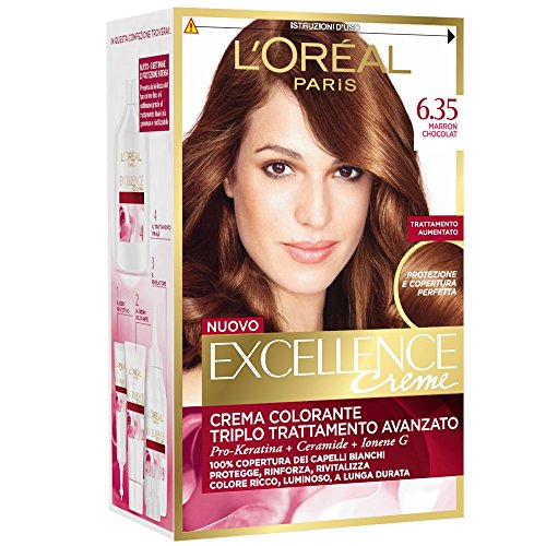 L'oreal - 3 x l 'oreal excellence creme 6.35 marron chocolat tinte para el cabello