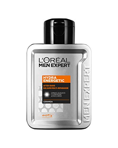 L'Oréal Men Expert Hydra Energetic After-Shave Bálsamo Multi-Reparador, Pack of 2x100ml (Total 200 ml)