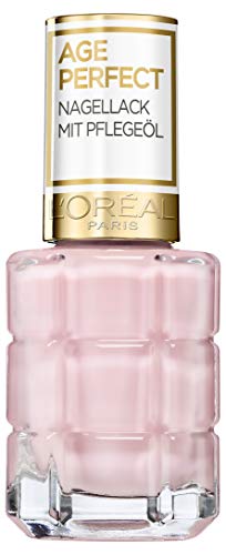 L'Oréal Paris Age Perfect - Esmalte de uñas con aceite de cuidado 220 Dimanche Après-midi Rosé 14 ml
