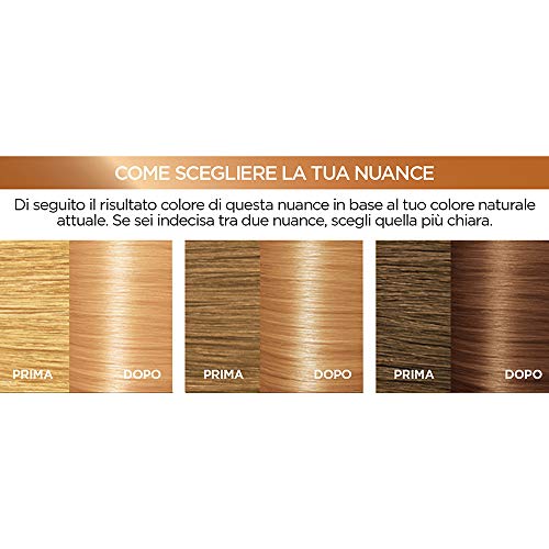 L'Oréal Paris Excellence Creme, tinte colorante con triple tratamiento avanzado, cubre los cabellos blancos 8.34 Biondo Chiaro Dorato Ramato