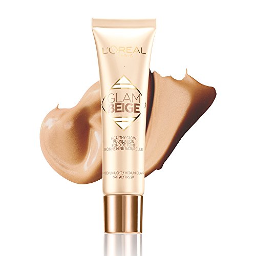 L'Oréal Paris Glam Beige Maquillaje Perfeccionador Tono Medio Claro - 1 Base de Maquillaje