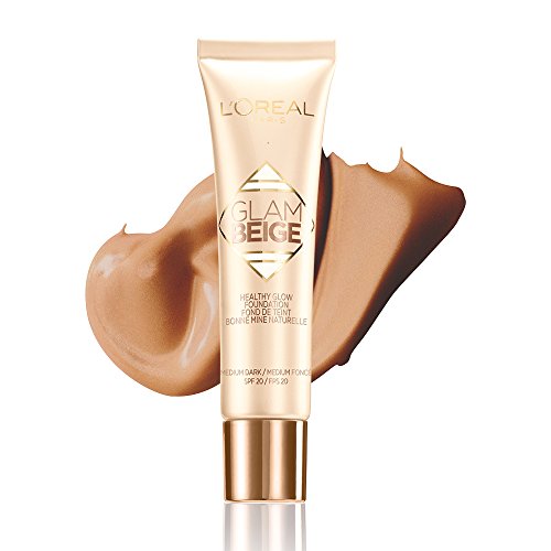 L'Oréal Paris Glam Beige Maquillaje Perfeccionador Tono Medio Oscuro - 1 Base de Maquillaje