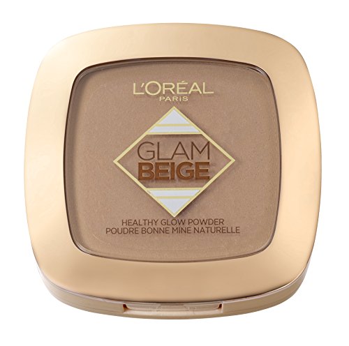 L'Oréal Paris Glam Beige Polvo Matificante Tono Medio Oscuro - 1 Polvo Matificante