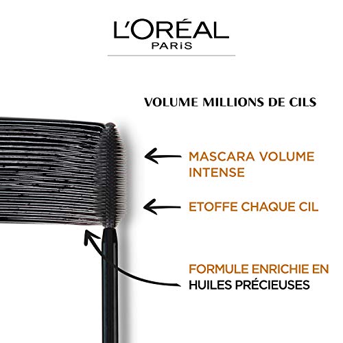 L'Oréal Paris Kit Máscara Volume Millon Lashes Extra Black y Lápiz de Ojos Superliner Le Khol Negro