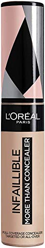 L'Oreal Paris Make-up Designer Palette de Sombras + Máscara de pestañas Negro + Pintalabios líquido Rosa Claro + Corrector Cobertura Completa 324 Oatmeal/Avoine