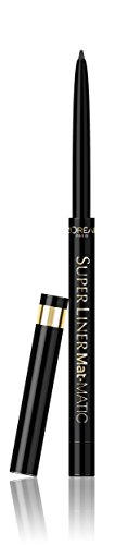 L’Oréal Paris Make-Up Designer Super Liner Mat Matic Ultra Black 01 delineador de ojos Sólido Negro - Delineadores de ojos (Sólido, Negro, Ultra Black, Lápiz, 24 h, Italia)