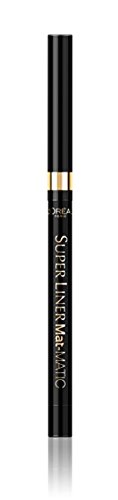 L’Oréal Paris Make-Up Designer Super Liner Mat Matic Ultra Black 01 delineador de ojos Sólido Negro - Delineadores de ojos (Sólido, Negro, Ultra Black, Lápiz, 24 h, Italia)