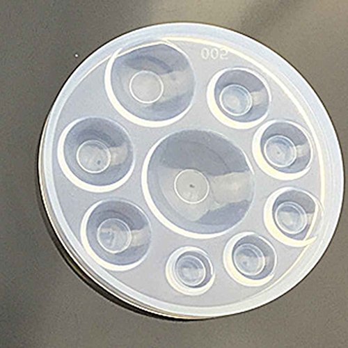 Lorjoy Gema cristalina Molde del silicón de la Arcilla del polímero del Arte Resina Epoxi Colgante de joyería de moldes