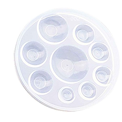 Lorjoy Gema cristalina Molde del silicón de la Arcilla del polímero del Arte Resina Epoxi Colgante de joyería de moldes