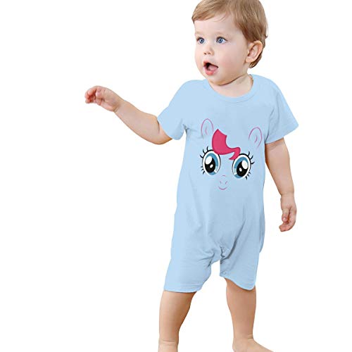 LouisBerry My Little Pony Pinkie Pie Big Face Manga Corta Niñas Niños Bebé Mameluco De Algodón Recién Nacido Cuerpo Traje Bebé Pijama