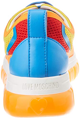 Love Moschino Ja1522, Zapatillas de Gimnasia para Mujer, Multicolor (Multicolore 40a), 36 EU