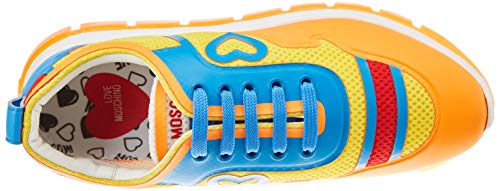 Love Moschino Ja1522, Zapatillas de Gimnasia para Mujer, Multicolor (Multicolore 40a), 36 EU